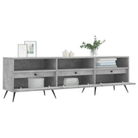 Mobile TV Grigio Cemento 150x30x44,5 cm Legno Multistrato 831256