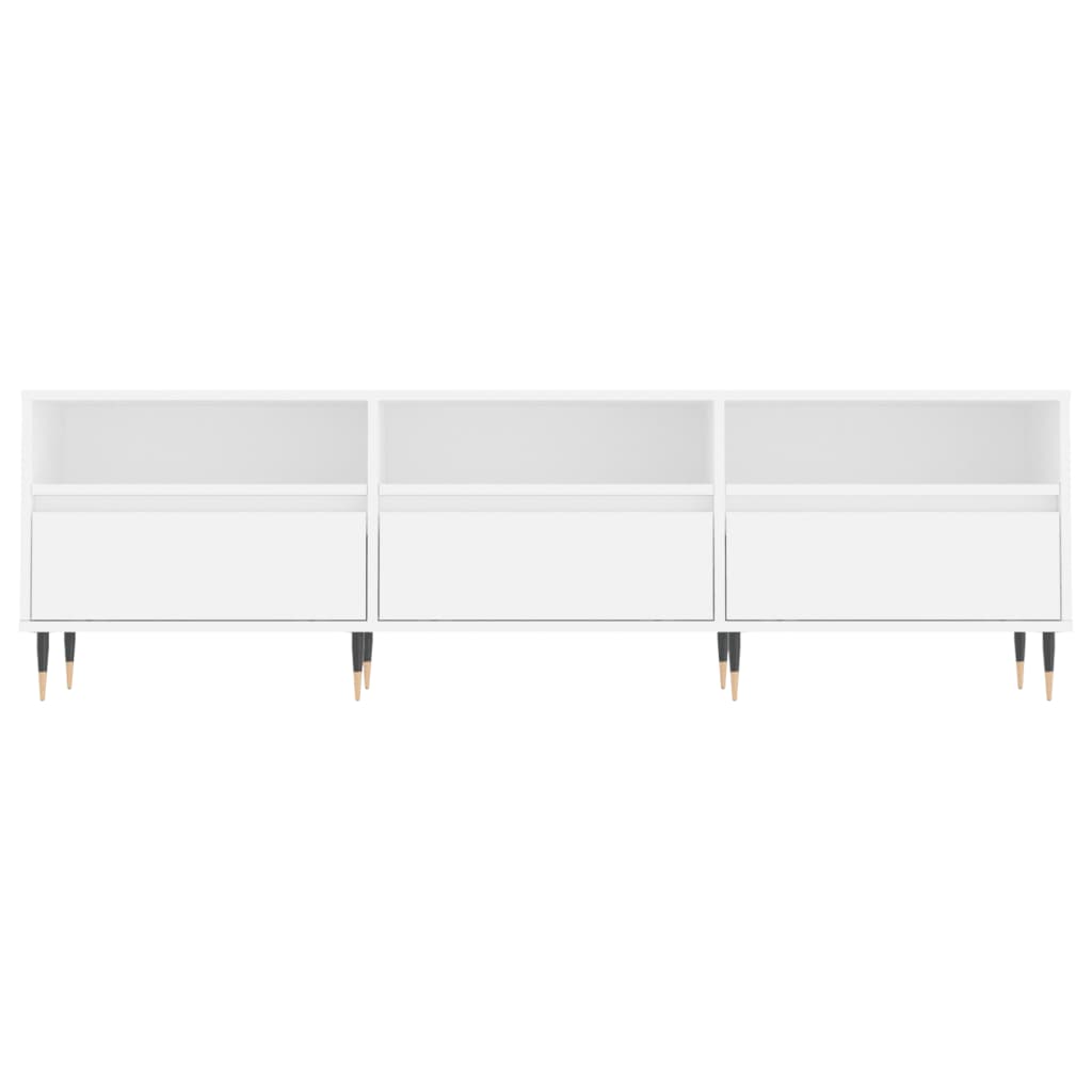 Mobile Porta TV-Mobile per TV-Credenza TV Bianco 150x30x44,5 cm in Legno Multistrato 164082