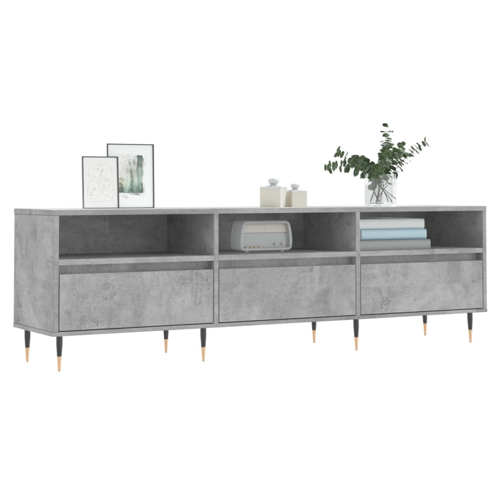 Mobile TV-Credenza TV-Console TV Grigio Cemento 150x30x44,5 cm Legno Multistrato 984760