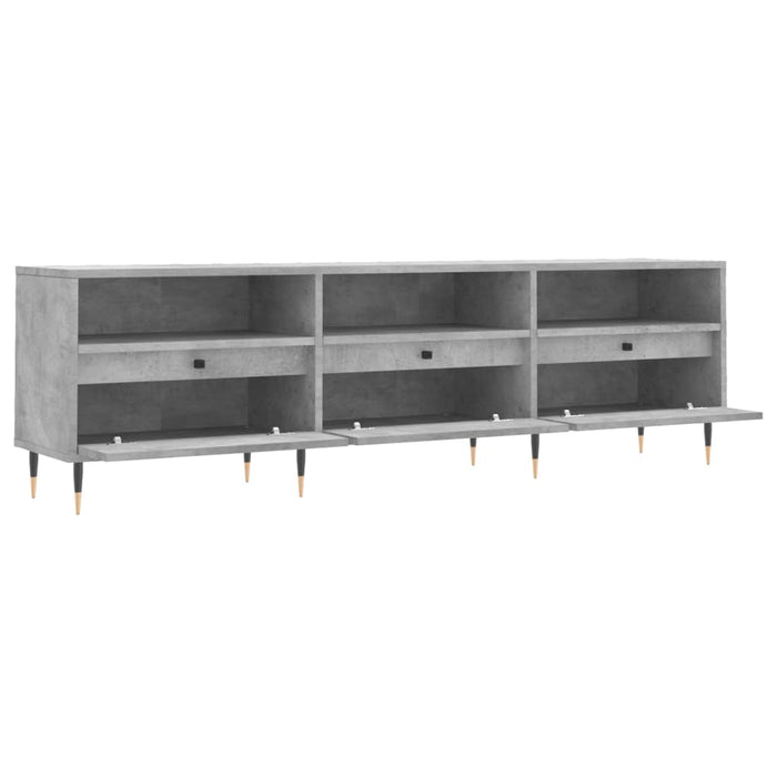 Mobile TV-Credenza TV-Console TV Grigio Cemento 150x30x44,5 cm Legno Multistrato 984760