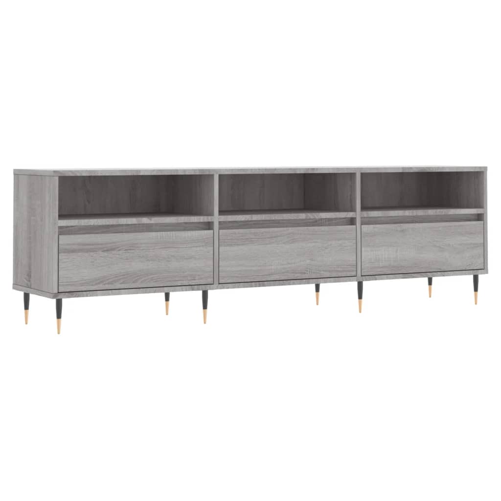Mobile Porta TV Grigio Sonoma 150x30x44,5 cm Legno Multistrato 831266