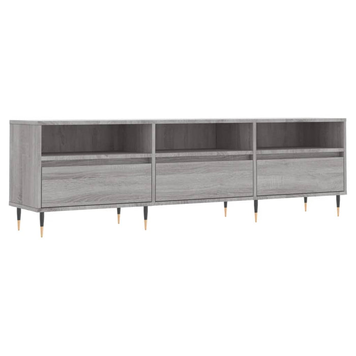 Mobile Porta TV Grigio Sonoma 150x30x44,5 cm Legno Multistrato 831266