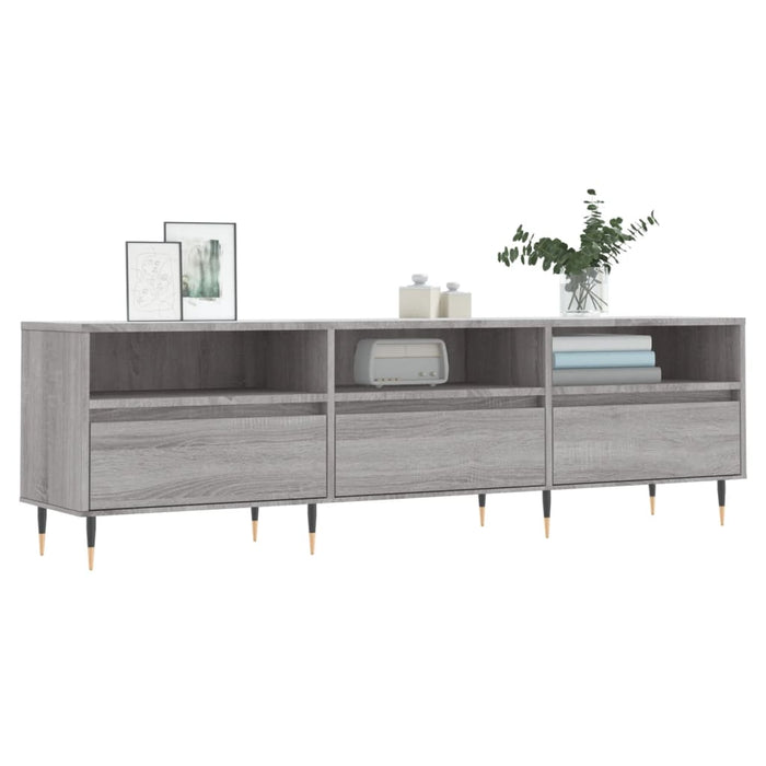 Mobile Porta TV Grigio Sonoma 150x30x44,5 cm Legno Multistrato 831266
