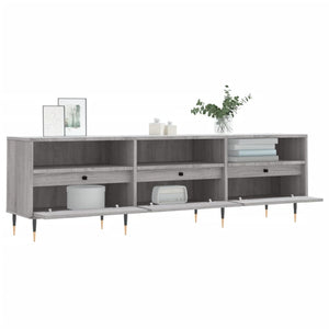 Mobile Porta TV Grigio Sonoma 150x30x44,5 cm Legno Multistrato 831266