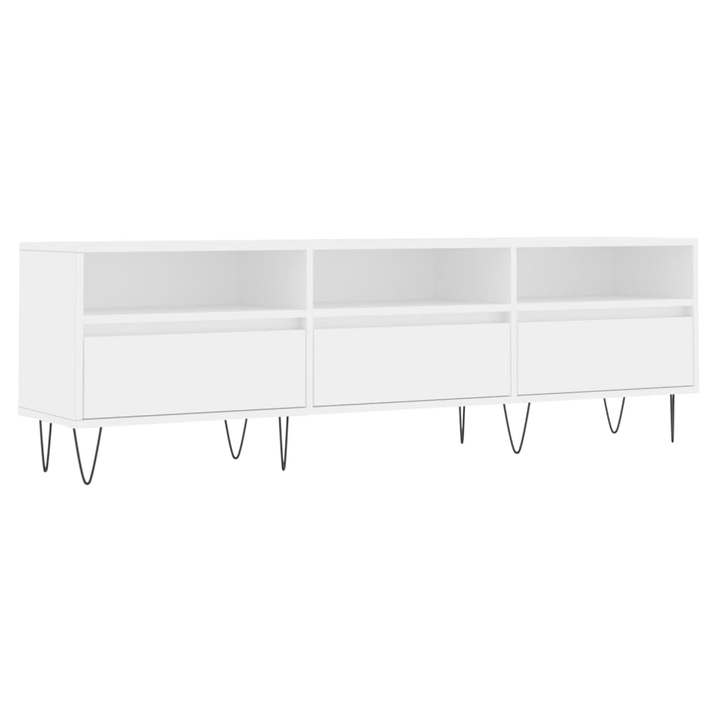 Mobile Porta TV-Mobile per TV-Credenza TV Bianco 150x30x44,5 cm in Legno Multistrato 479271