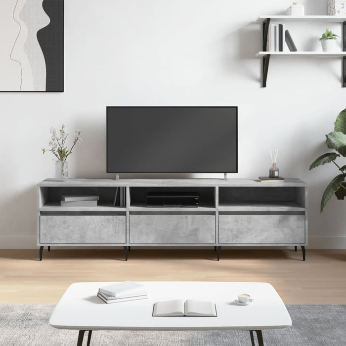 Mobile TV-Credenza TV-Console TV Grigio Cemento 150x30x44,5 cm Legno Multistrato 468542