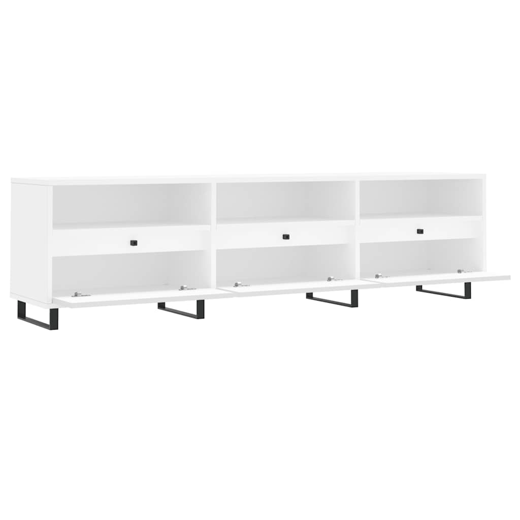 Mobile Porta TV-Mobile per TV-Credenza TV Bianco 150x30x44,5 cm in Legno Multistrato 939037