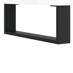 Mobile Porta TV Bianco Lucido 150x30x44,5 cm Legno Multistrato 831302