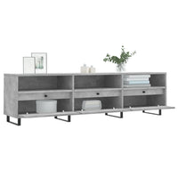 Mobile TV Grigio Cemento 150x30x44,5 cm Legno Multistrato 831304