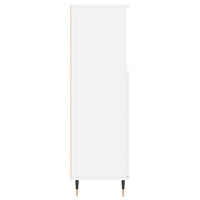 Armadietto da Bagno Bianco 30x30x100 cm in Legno Multistrato