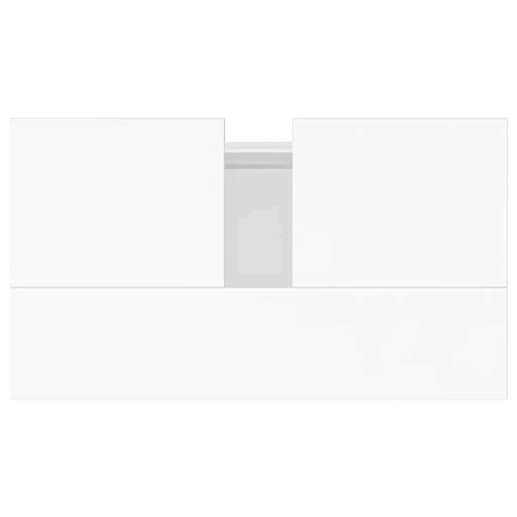 Mobile da Bagno Nero 58x33x60 cm in Legno Multistrato 831573