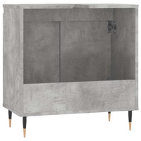 Armadietto da Bagno Grigio Cemento 58x33x60cm Legno Multistrato