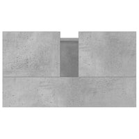 Armadietto da Bagno Grigio Cemento 58x33x60cm Legno Multistrato 831576