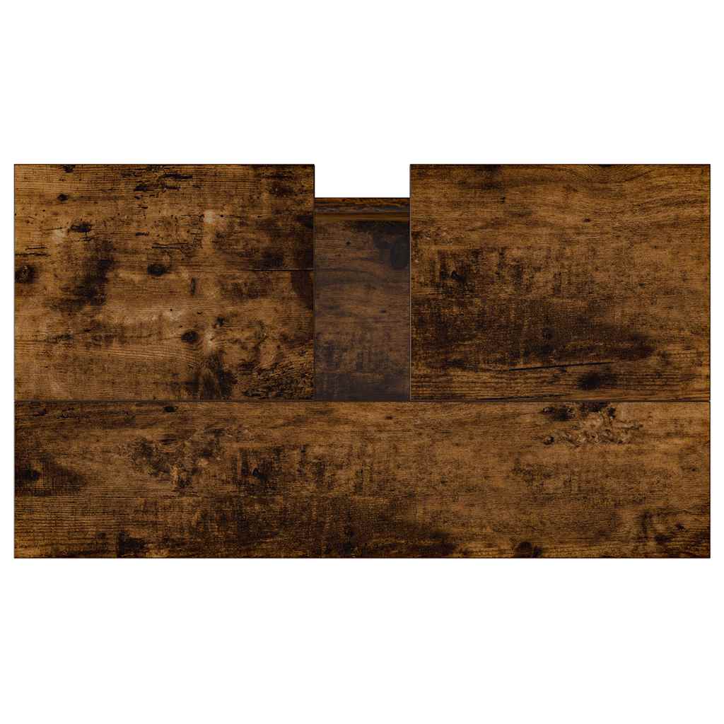 Armadietto Bagno Rovere Fumo 58x33x60 cm in Legno Multistrato 831577