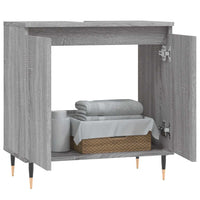 Mobile da Bagno Grigio Sonoma 58x33x60 cm in Legno Multistrato 831578