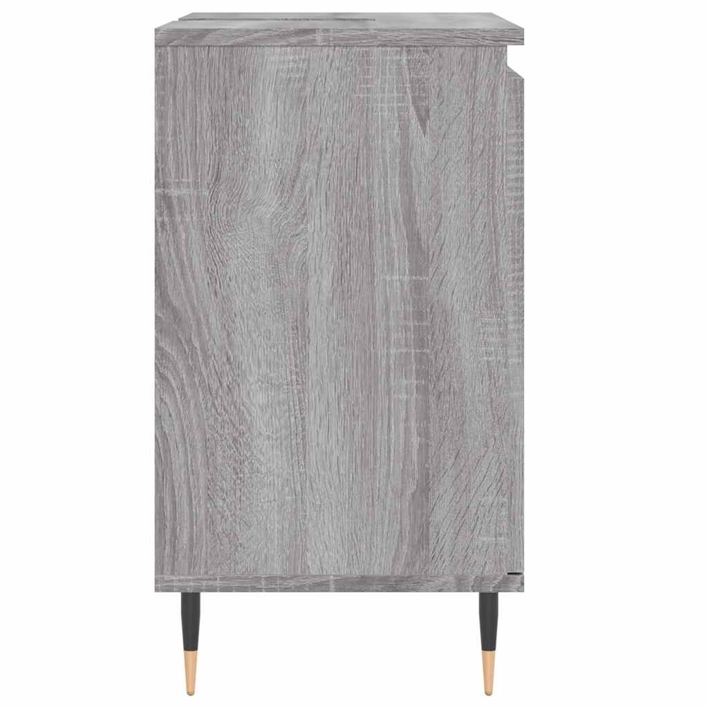 Mobile da Bagno Grigio Sonoma 58x33x60 cm in Legno Multistrato 831578