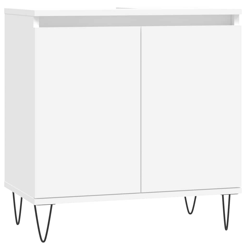 Mobile da Bagno Bianco 58x33x60 cm in Legno Multistrato 831580