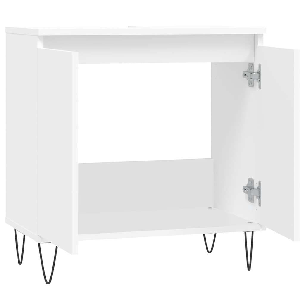 Mobile da Bagno Bianco 58x33x60 cm in Legno Multistrato 831580