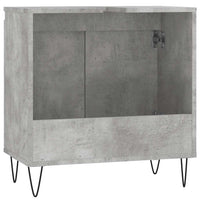 Armadietto da Bagno Grigio Cemento 58x33x60cm Legno Multistrato 831584
