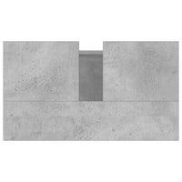Armadietto da Bagno Grigio Cemento 58x33x60cm Legno Multistrato 831584