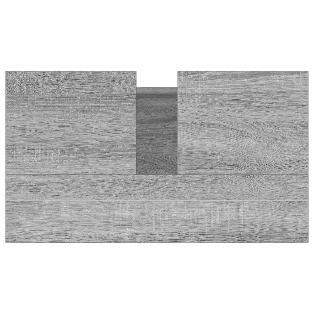 Mobile da Bagno Grigio Sonoma 58x33x60 cm in Legno Multistrato 831586