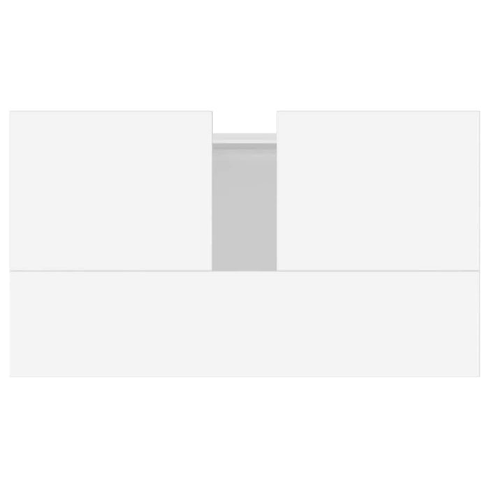 vidaXL Mobile da Bagno Bianco 58x33x60 cm in Legno Multistrato