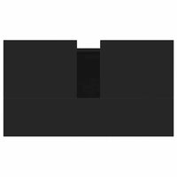 Mobile da Bagno Nero 58x33x60 cm in Legno Multistrato 831589