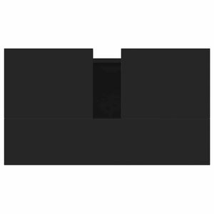 Mobile da Bagno Nero 58x33x60 cm in Legno Multistrato 831589
