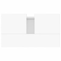 Armadietto Bagno Bianco Lucido 58x33x60cm in Legno Multistrato 831590