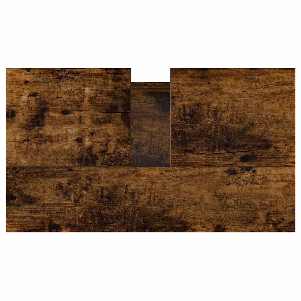 Armadietto Bagno Rovere Fumo 58x33x60 cm in Legno Multistrato 831593