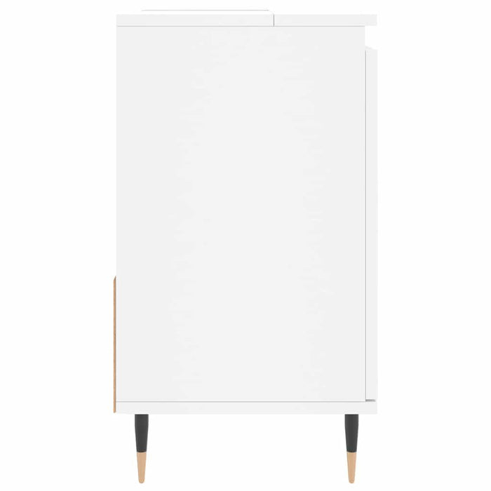 Armadietto da Bagno Bianco 65x33x60 cm in Legno Multistrato 831596