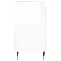 Armadietto Bagno Bianco Lucido 65x33x60cm in Legno Multistrato 831598