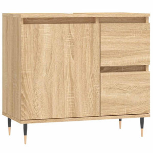 Armadietto da Bagno Rovere Sonoma 65x33x60 cm Legno Multistrato 831599