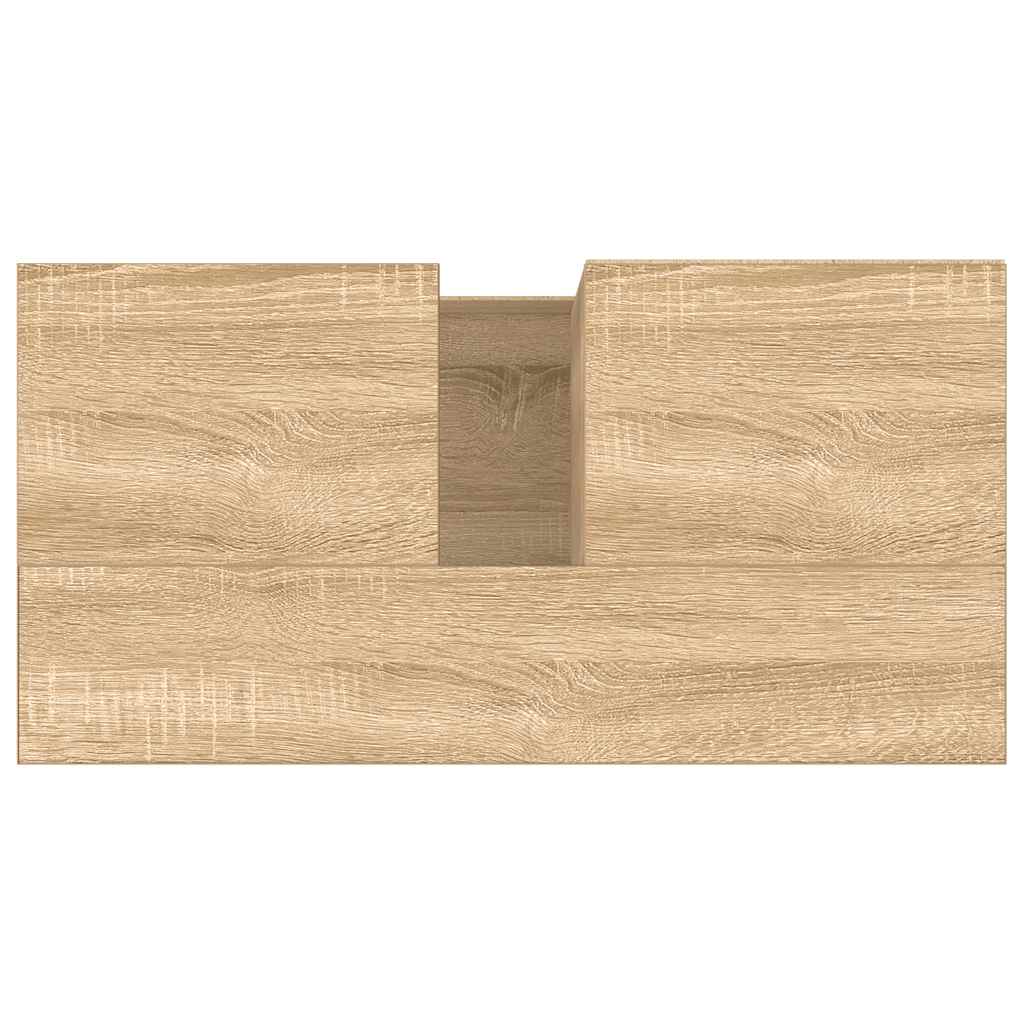 Armadietto da Bagno Rovere Sonoma 65x33x60 cm Legno Multistrato 831599
