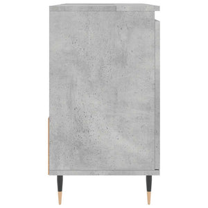Armadietto da Bagno Grigio Cemento 65x33x60cm Legno Multistrato 831600