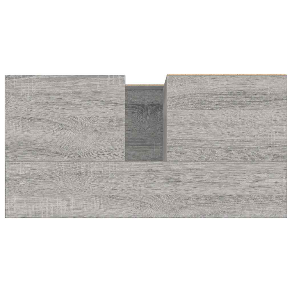 Armadietto Bagno Grigio Sonoma 65x33x60 cm in Legno Multistrato 831602