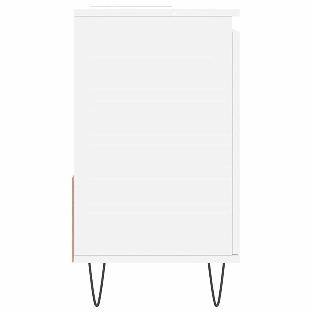 Armadietto da Bagno Bianco 65x33x60 cm in Legno Multistrato 831604