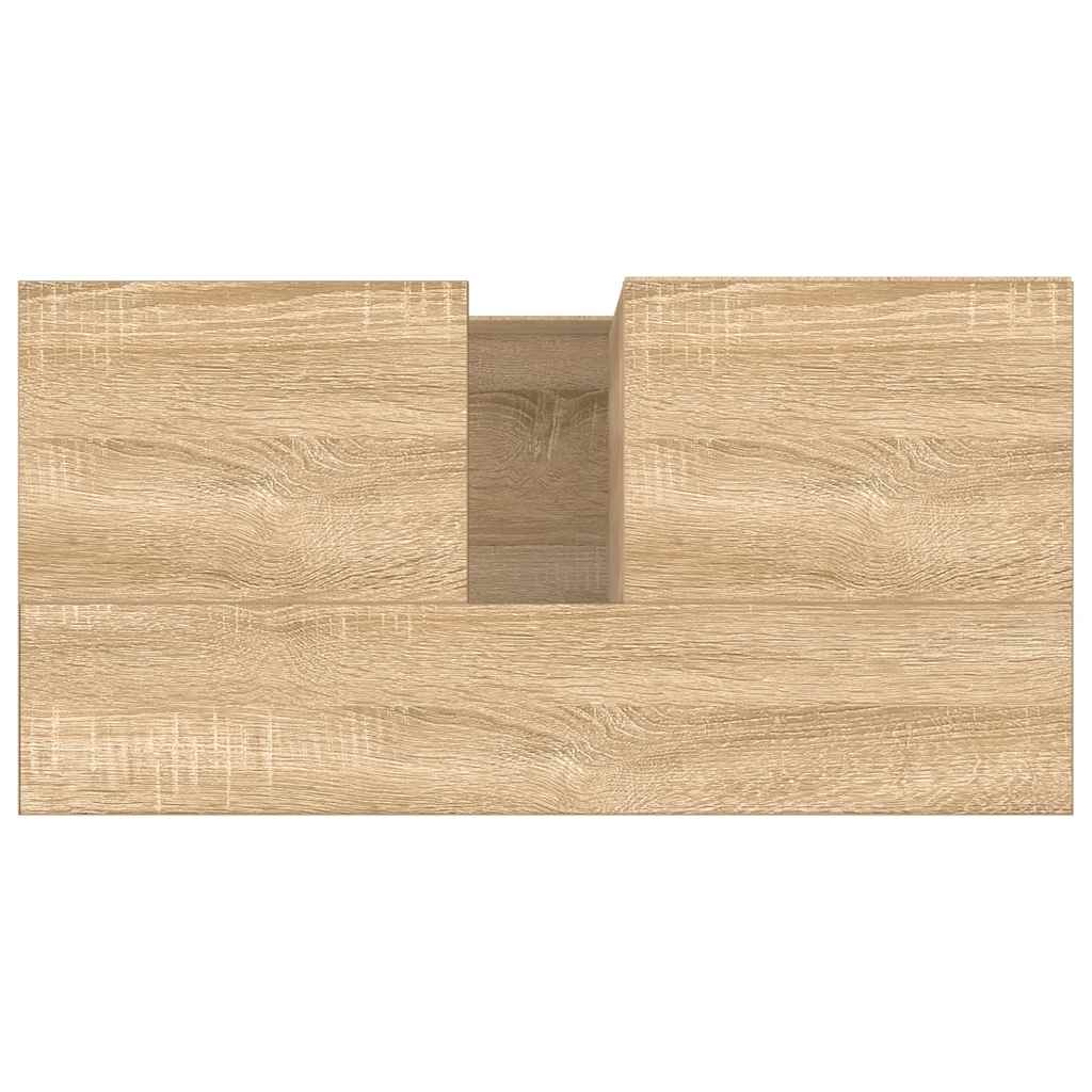 vidaXL Armadietto da Bagno Rovere Sonoma 65x33x60 cm Legno Multistrato