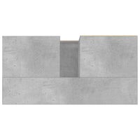Armadietto da Bagno Grigio Cemento 65x33x60cm Legno Multistrato 831608