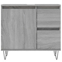 Armadietto Bagno Grigio Sonoma 65x33x60 cm in Legno Multistrato 831610