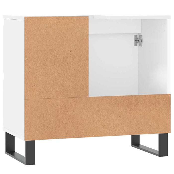 Armadietto da Bagno Bianco 65x33x60 cm in Legno Multistrato 831612