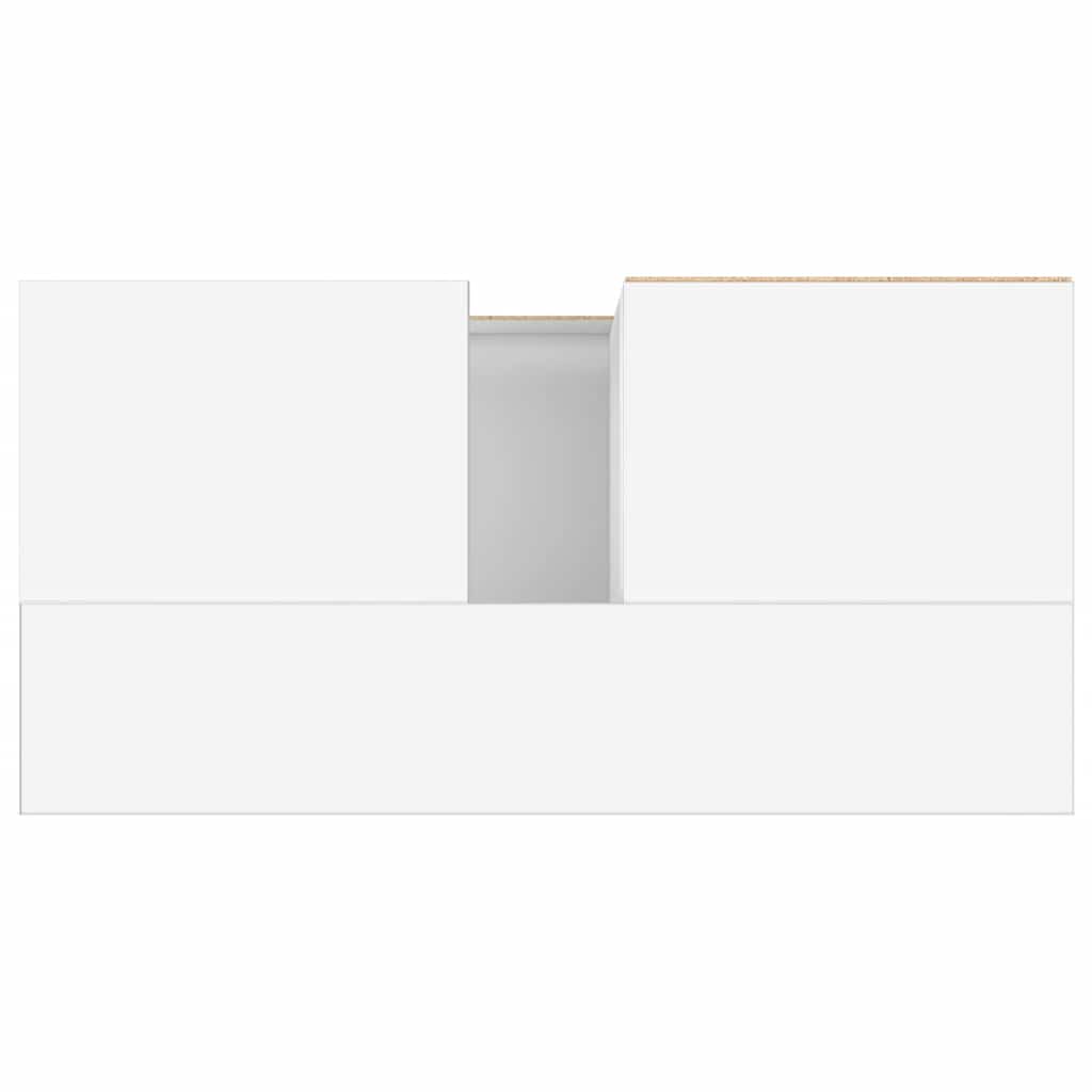 Armadietto da Bagno Bianco 65x33x60 cm in Legno Multistrato 831612