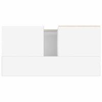 Armadietto da Bagno Bianco 65x33x60 cm in Legno Multistrato 831612