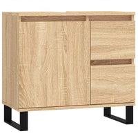 Armadietto da Bagno Rovere Sonoma 65x33x60 cm Legno Multistrato 831615