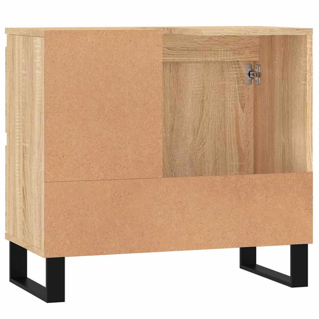 Armadietto da Bagno Rovere Sonoma 65x33x60 cm Legno Multistrato 831615