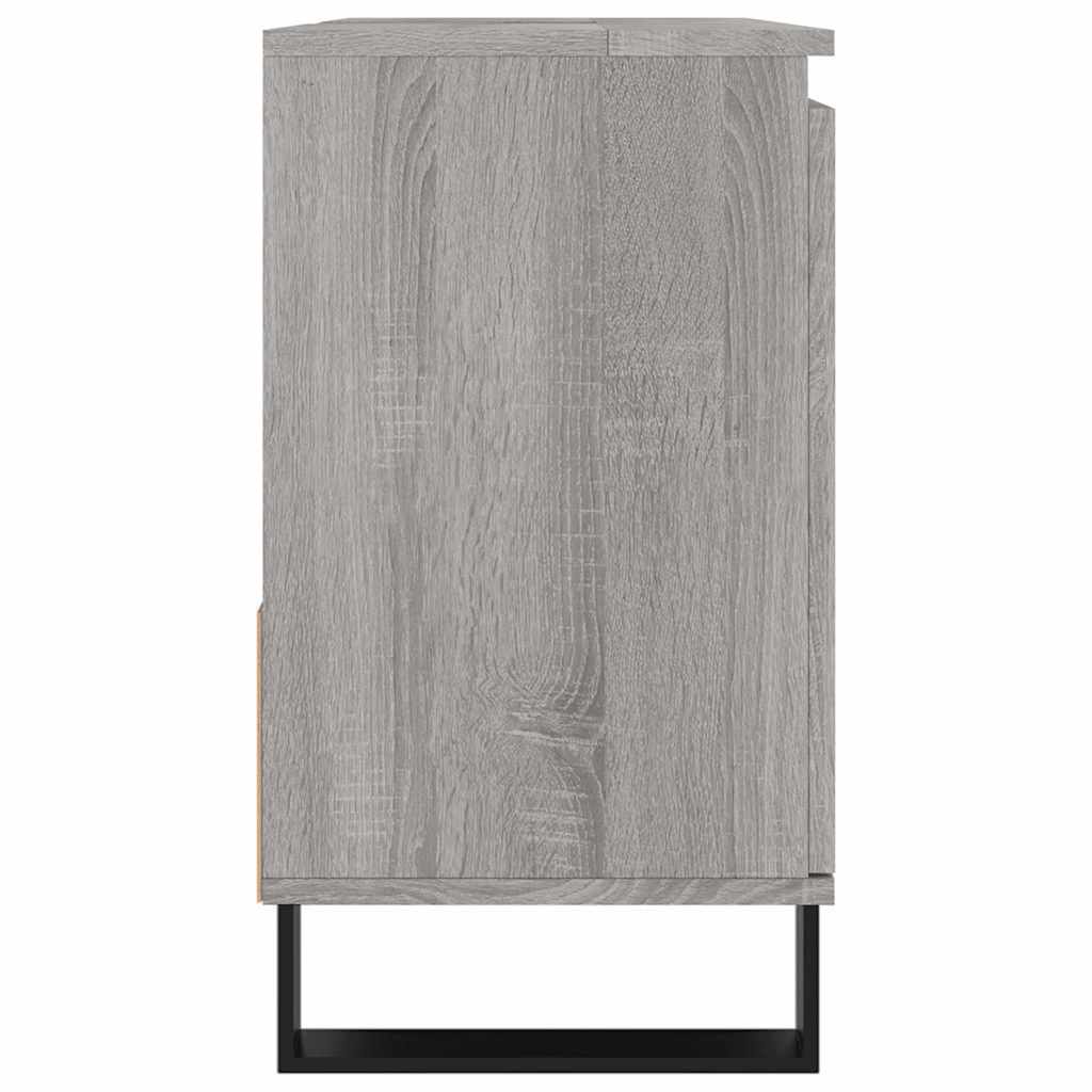 Armadietto Bagno Grigio Sonoma 65x33x60 cm in Legno Multistrato 831618