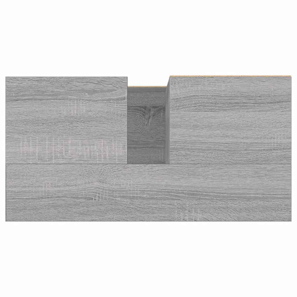 Armadietto Bagno Grigio Sonoma 65x33x60 cm in Legno Multistrato