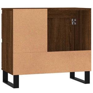 Armadietto Bagno Rovere Marrone 65x33x60cm in Legno Multistrato 831619