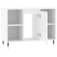 Mobile da Bagno Bianco 80x33x60 cm in Legno Multistrato 831620
