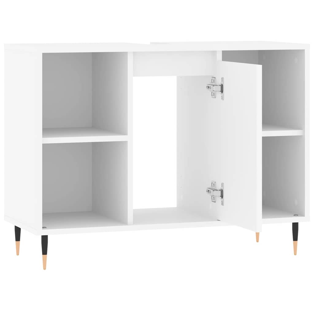 Mobile da Bagno Bianco 80x33x60 cm in Legno Multistrato 831620